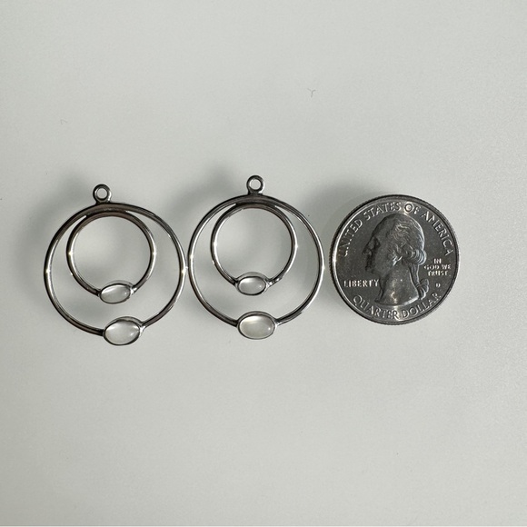 PANDORA Compose‎ Moonstone Drop Dangle 290606MS 925 ALE Sterling Silver Retired - Picture 13 of 16